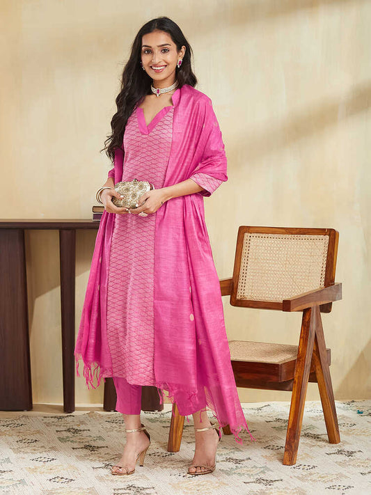 EOSS Square Pink Stitched Suit