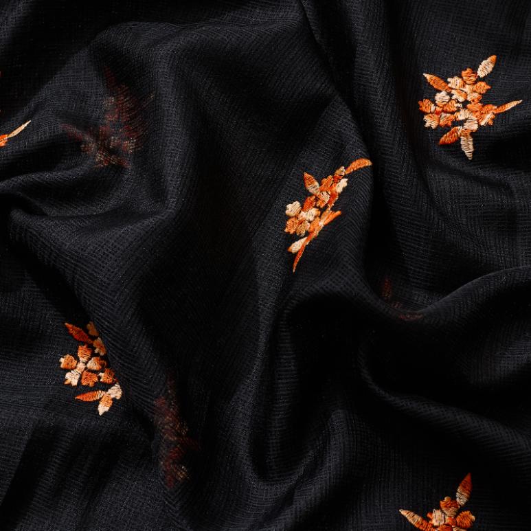 SafronLove Embroidered Saree