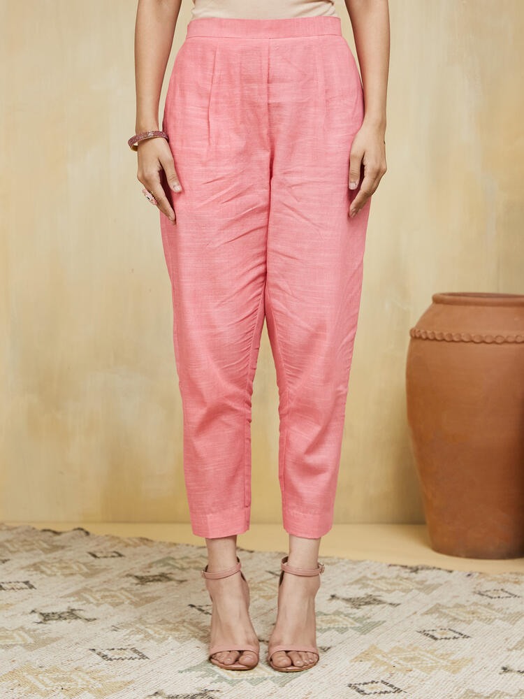 Apricot Unstitched Suit Set