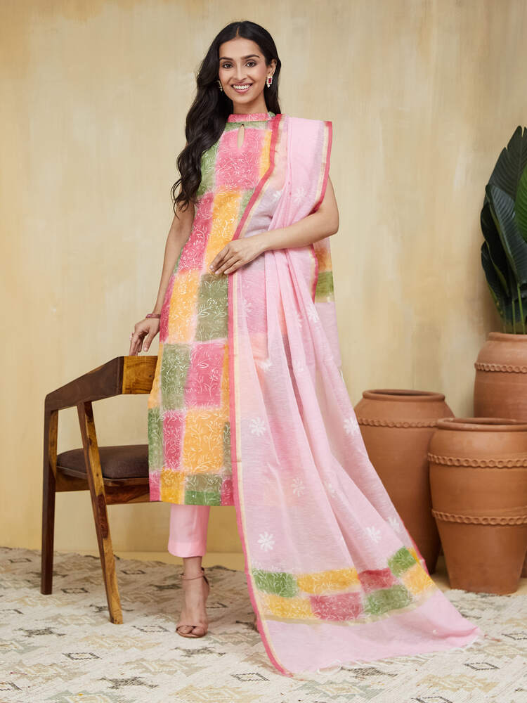 Cosmos Unstitched Suit Set