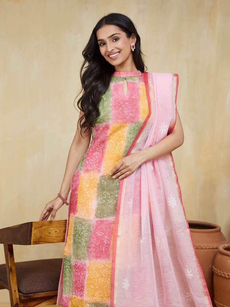 Cosmos Unstitched Suit Set