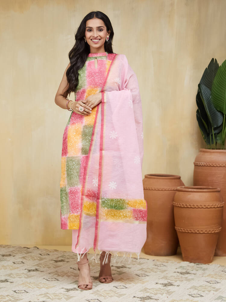 Cosmos Unstitched Suit Set