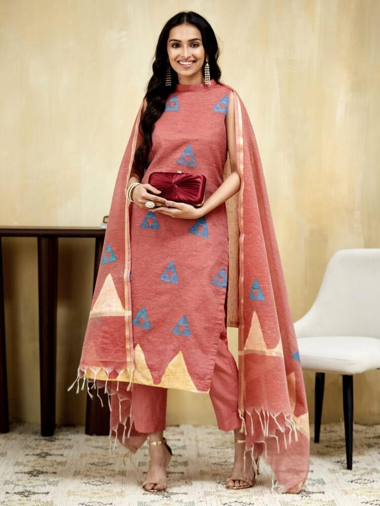 Berry Unstitched Suit Set