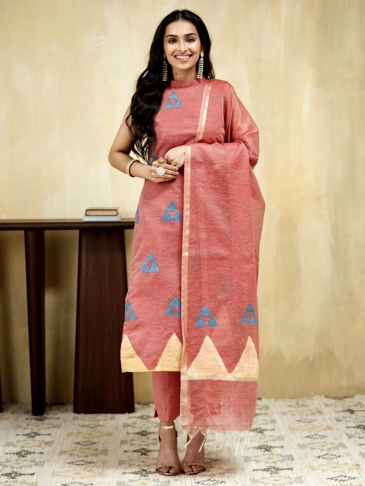 Berry Unstitched Suit Set