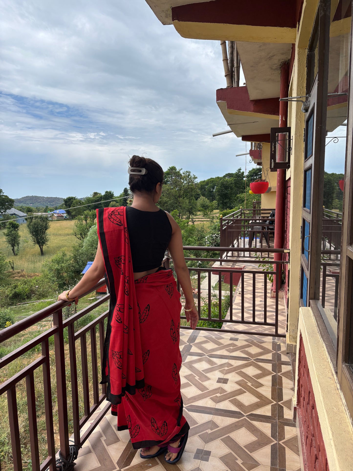 BlackLeaf Cotton Saree