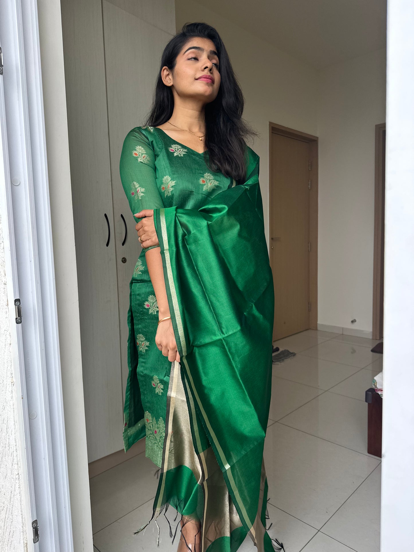 Emerald Stitched Suit Set