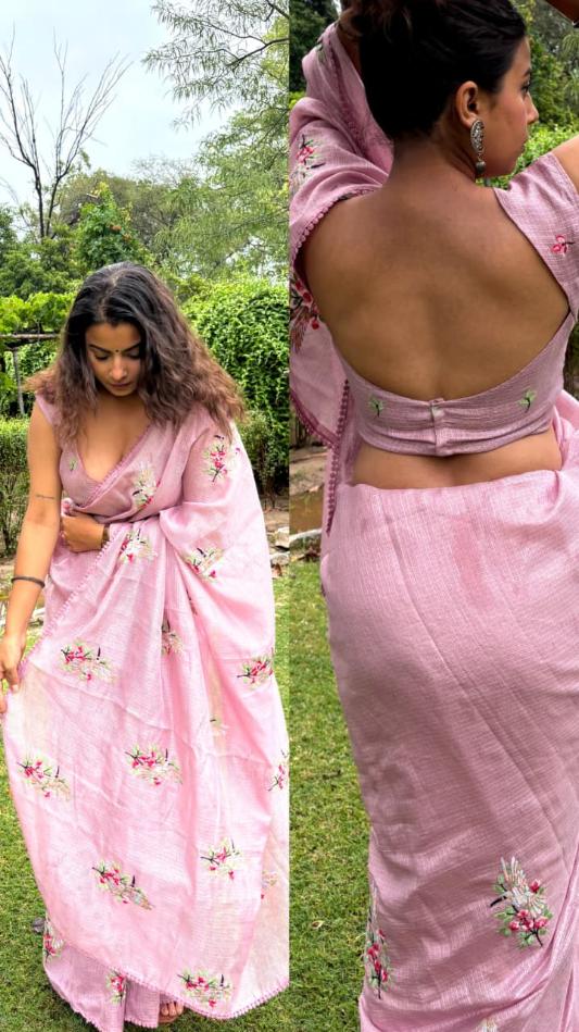 Pinkish Vibe Kota Saree