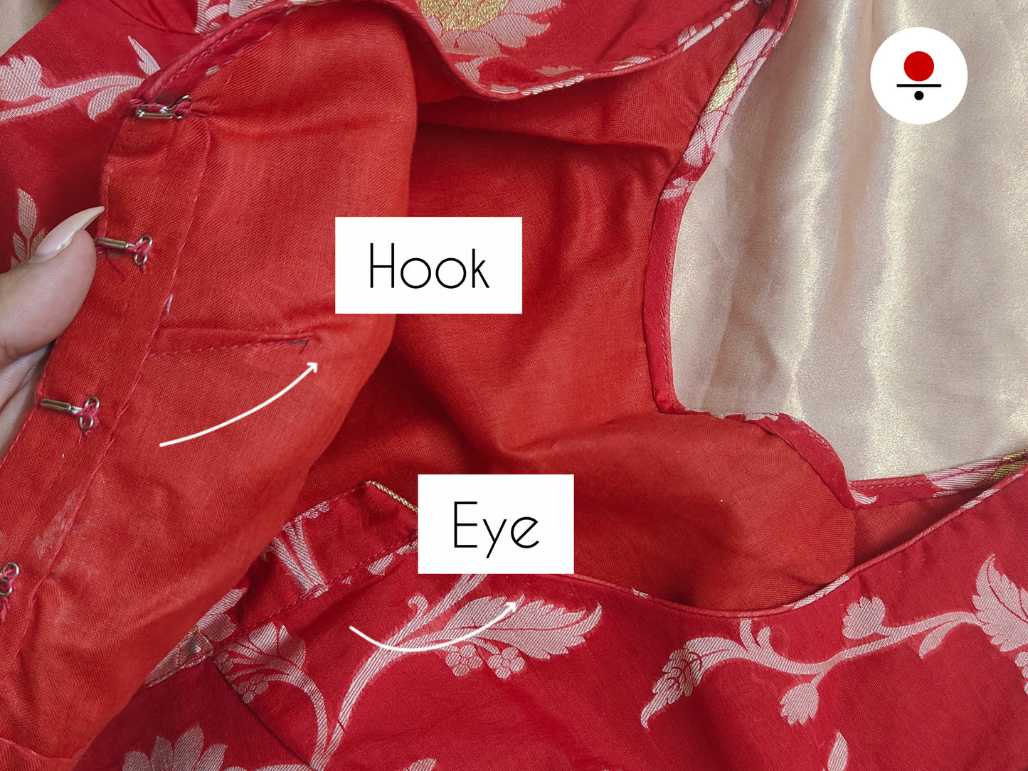 Alia Chanderi Silk Red Blouse
