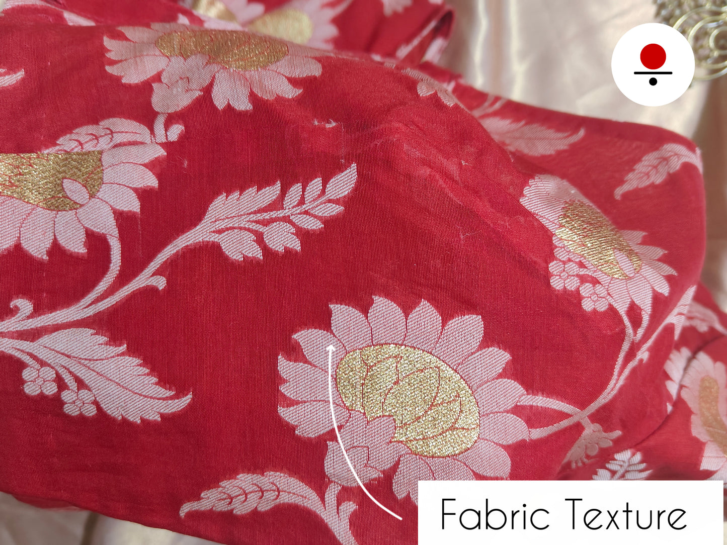 Alia Chanderi Silk Red Blouse