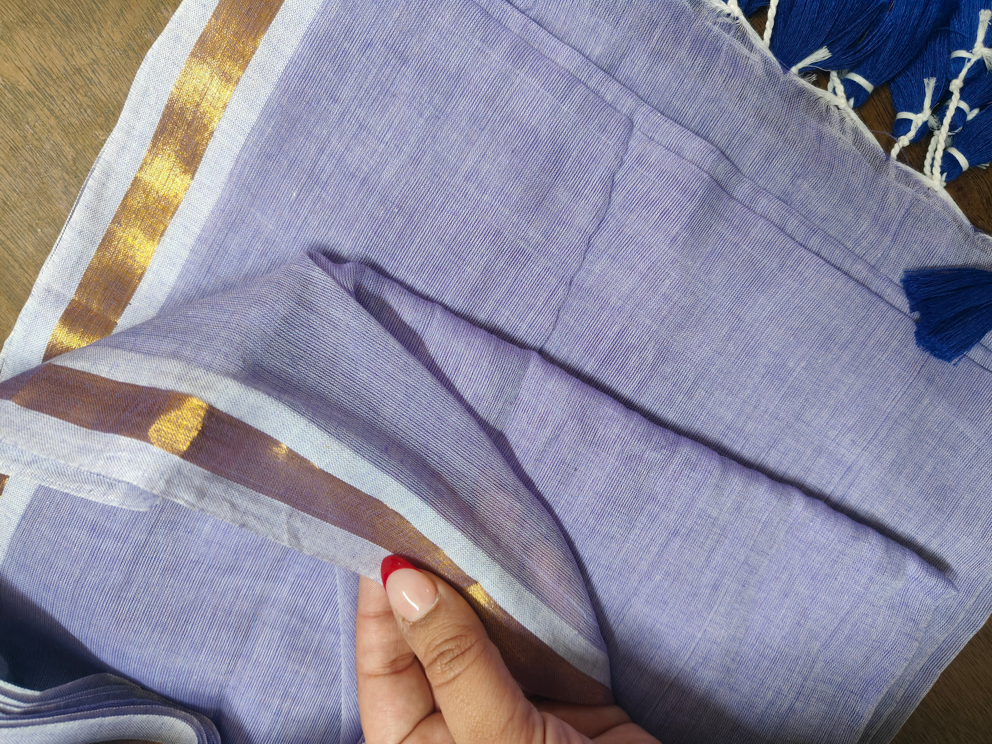 Lilac Love Mul Saree