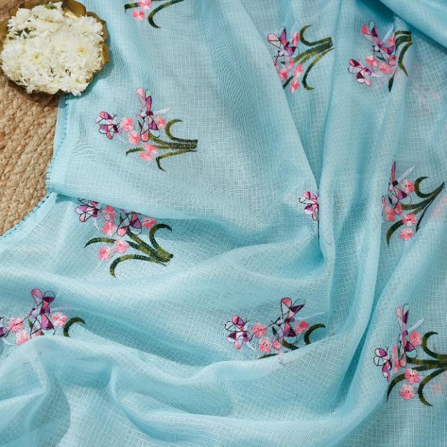 Pretty Blue Kota Saree