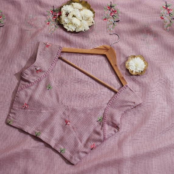 Pinkish Vibe Kota Saree