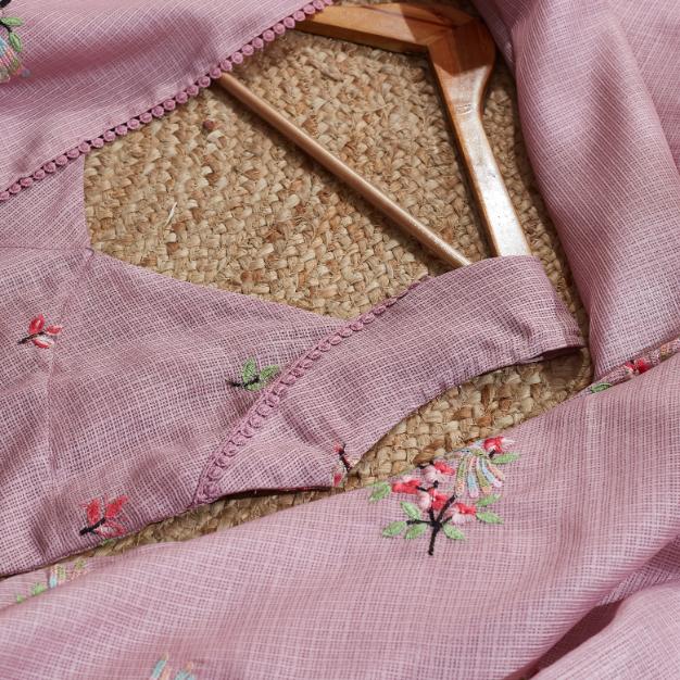 Pinkish Vibe Kota Saree