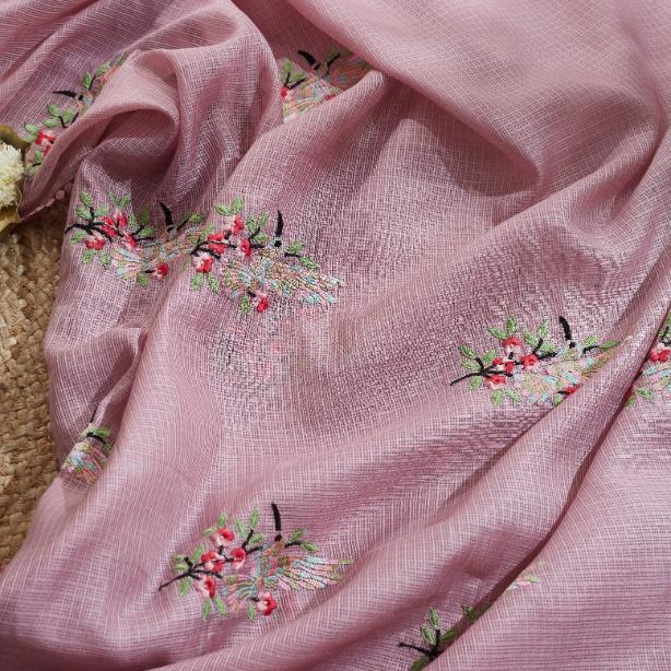 Pinkish Vibe Kota Saree
