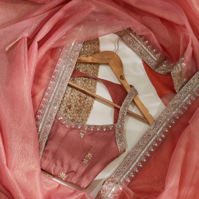 Madhuri Tissue Crush Saree