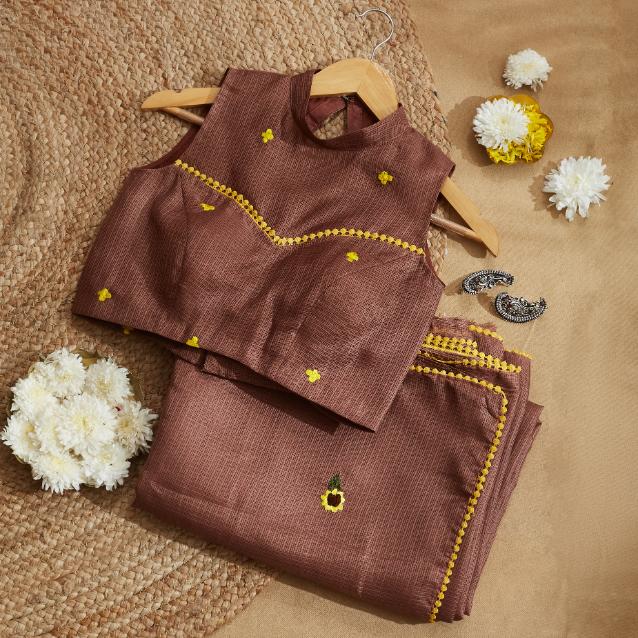 Sunflower Kota Saree