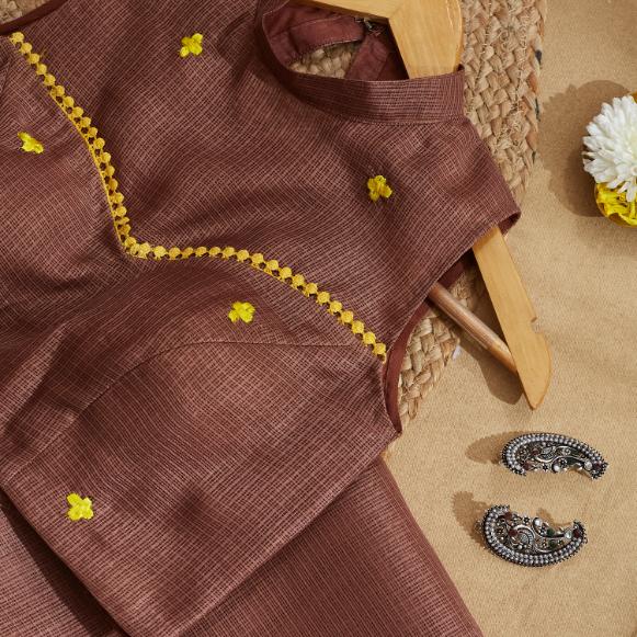 Sunflower Kota Saree