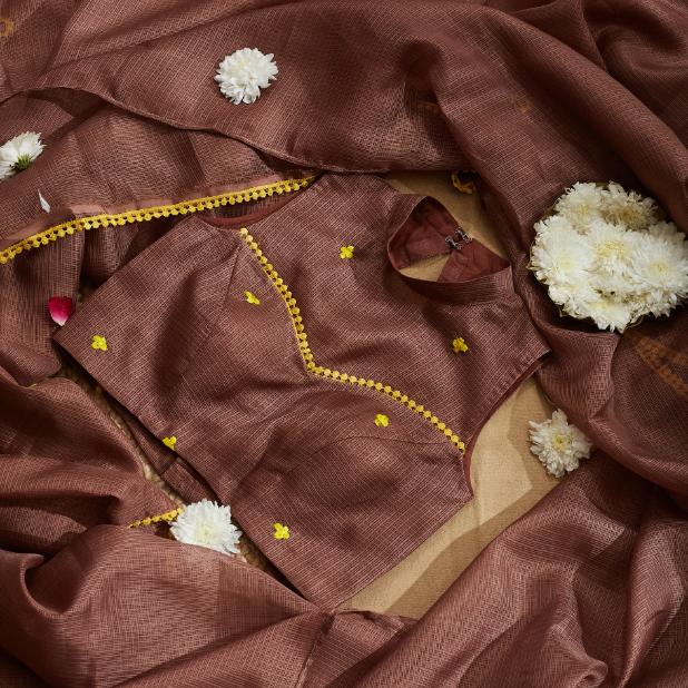 Sunflower Kota Saree