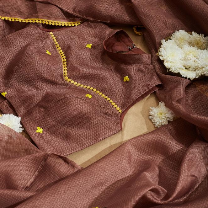 Sunflower Kota Saree