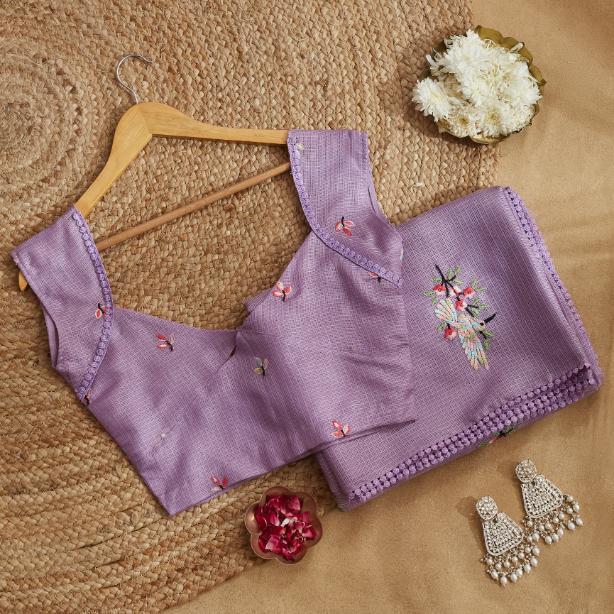 Lavendar Vibe Kota Saree