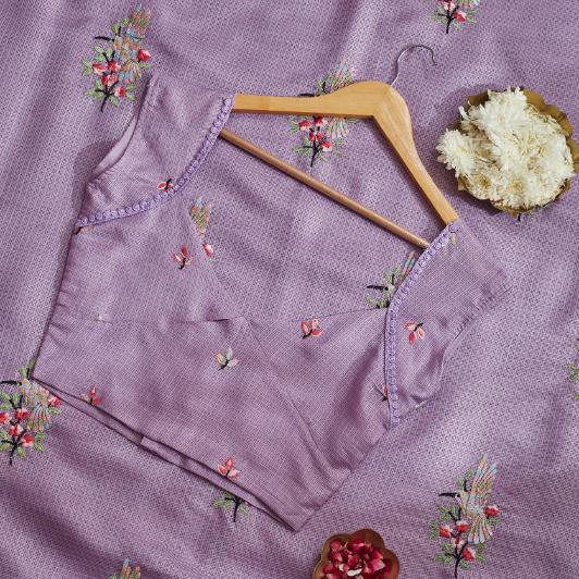 Lavendar Vibe Kota Saree