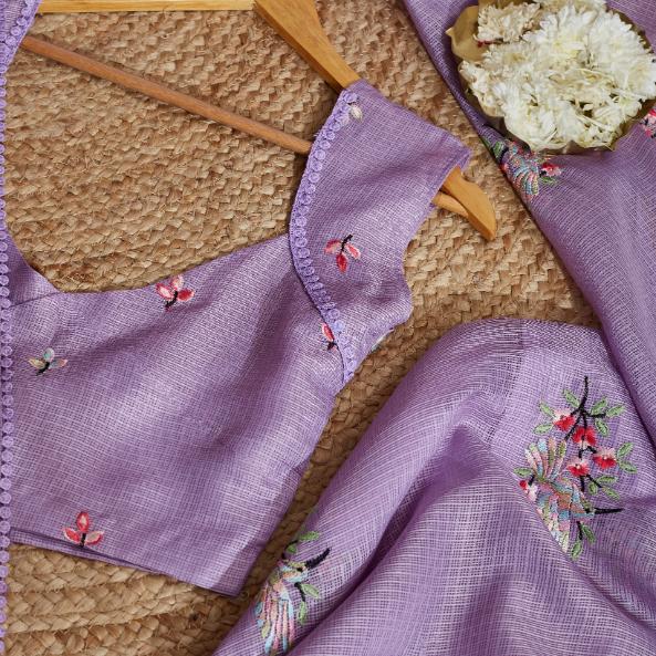 Lavendar Vibe Kota Saree