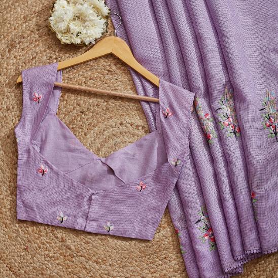 Lavendar Vibe Kota Saree