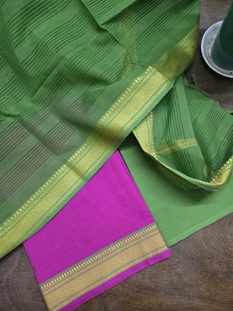 Krishikanth Mangalgiri Cotton Unstitched Suit (Copy)