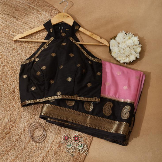 Abhigna Crepe Banarsi Silk Saree
