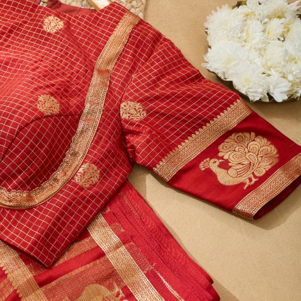Harika Crepe Banarsi Silk Saree