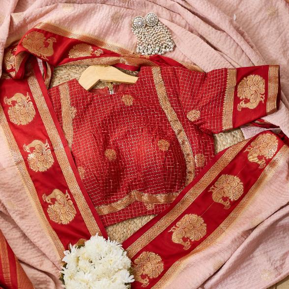 Harika Crepe Banarsi Silk Saree