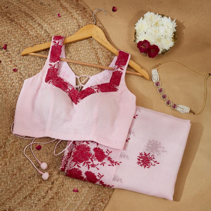 Coorset Pinky Kota Saree
