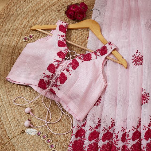 Coorset Pinky Kota Saree