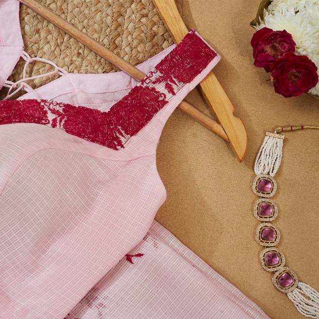 Coorset Pinky Kota Saree