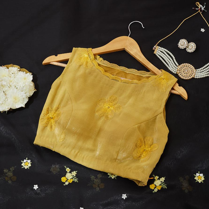Yellow Black Magic Saree