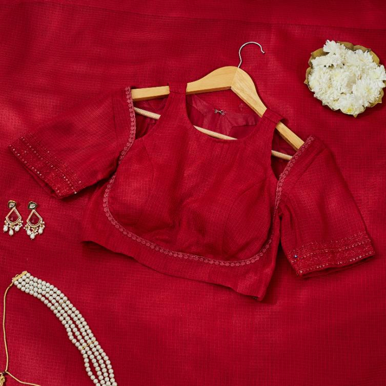 Red Wine Saree