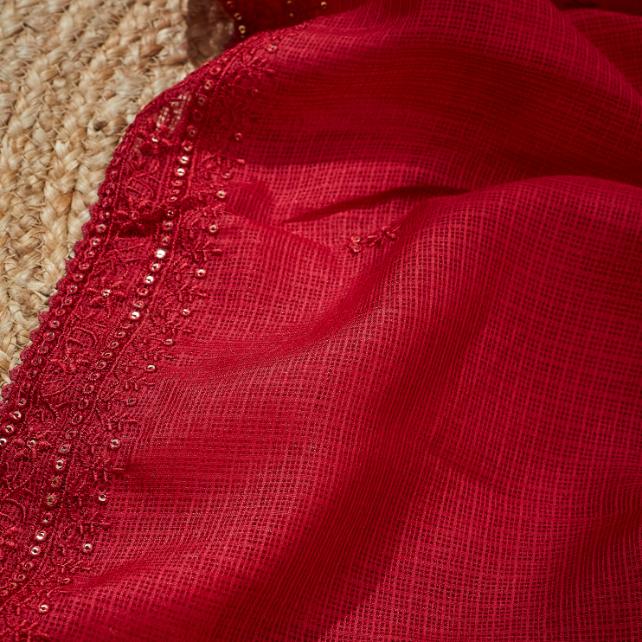Red Wine Saree