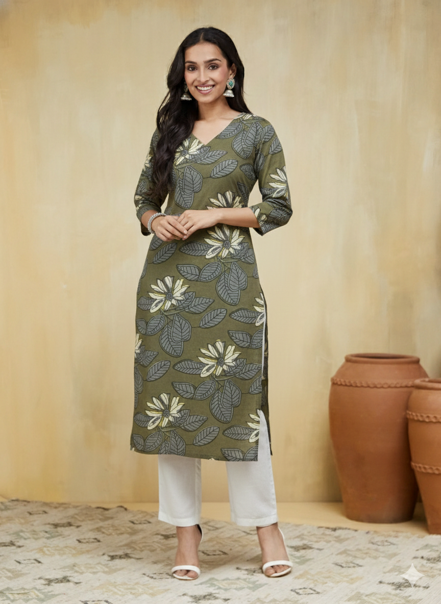 Rozana Cotton Kurta