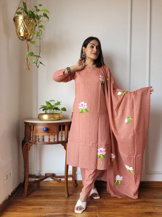 Bhakti Mul Cotton Block Printed Stitched Suit
