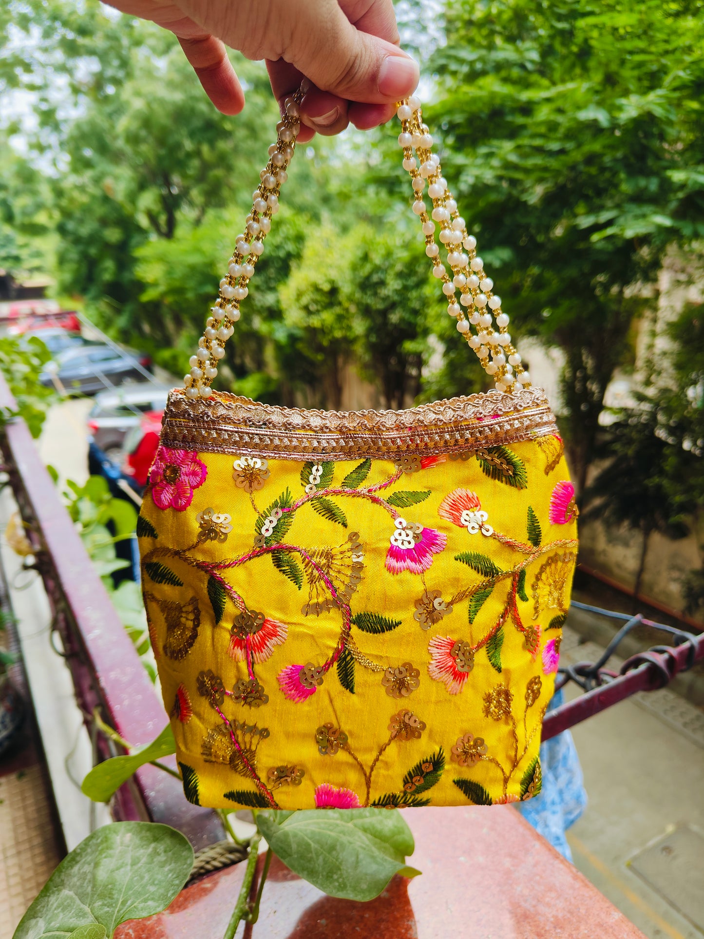 Embroidered Potli Bag