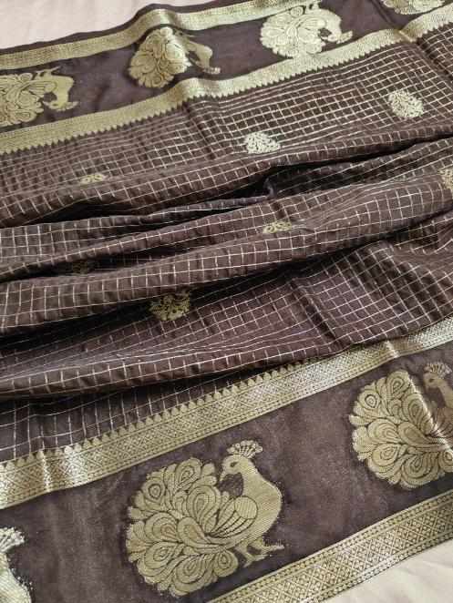 Chiru Banarsi Crepe Saree