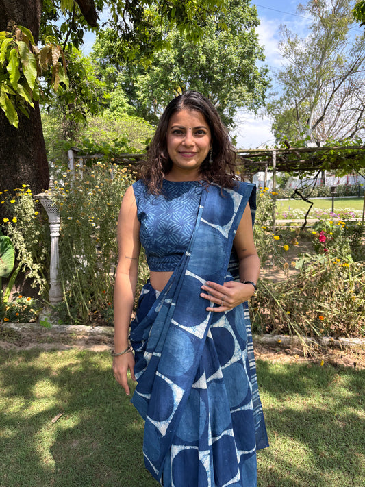 Emma Polka Cotton Saree