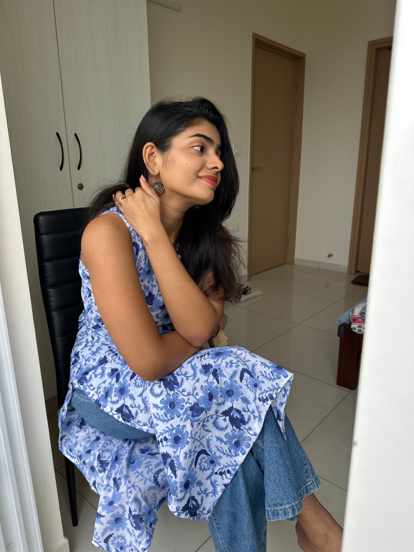 WhiteDive  Block Printed Kurta