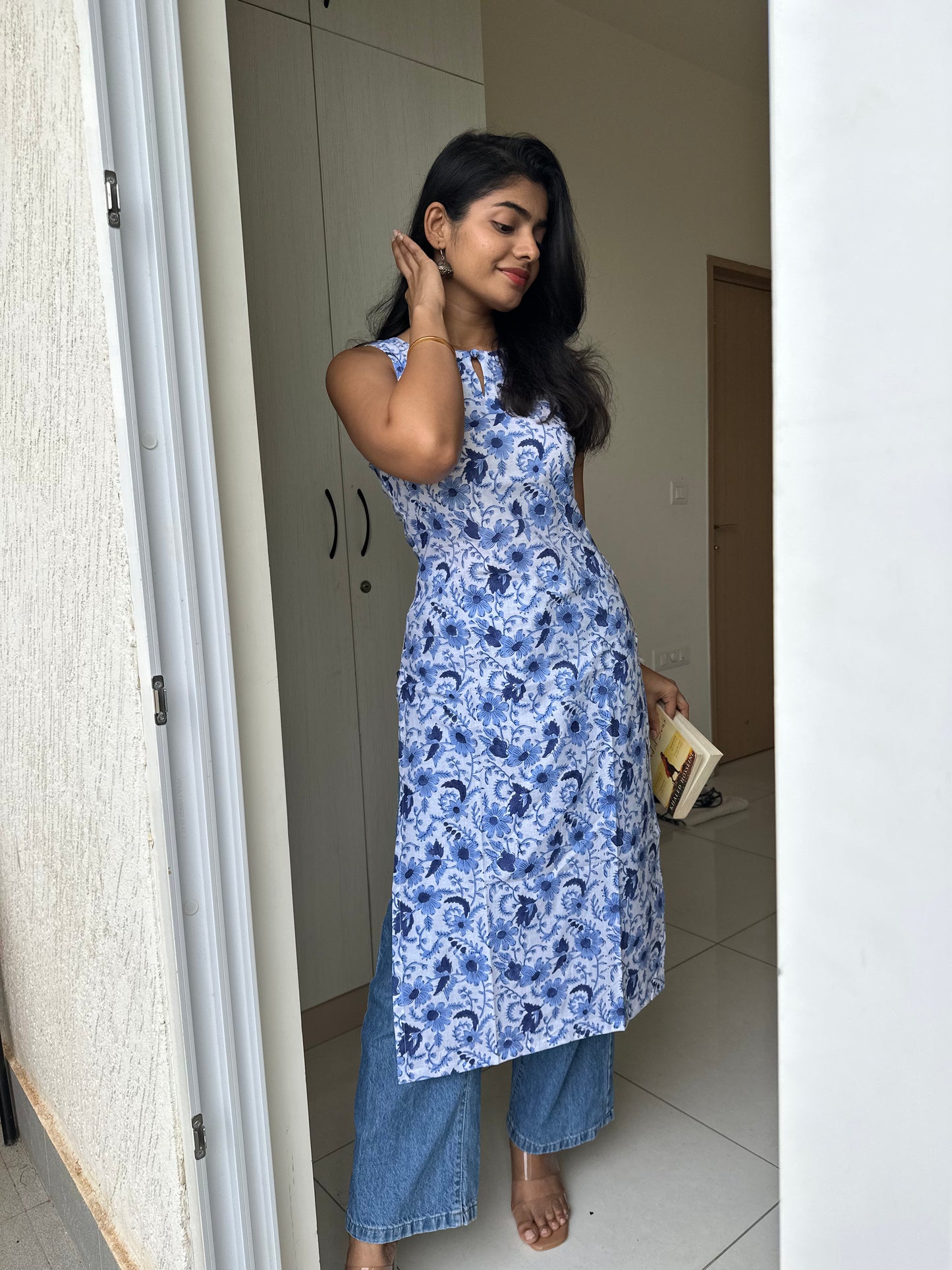 WhiteDive  Block Printed Kurta