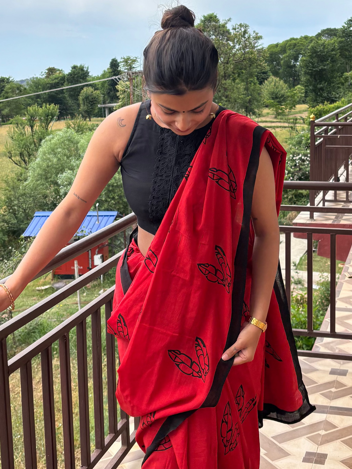 BlackLeaf  Cotton Saree