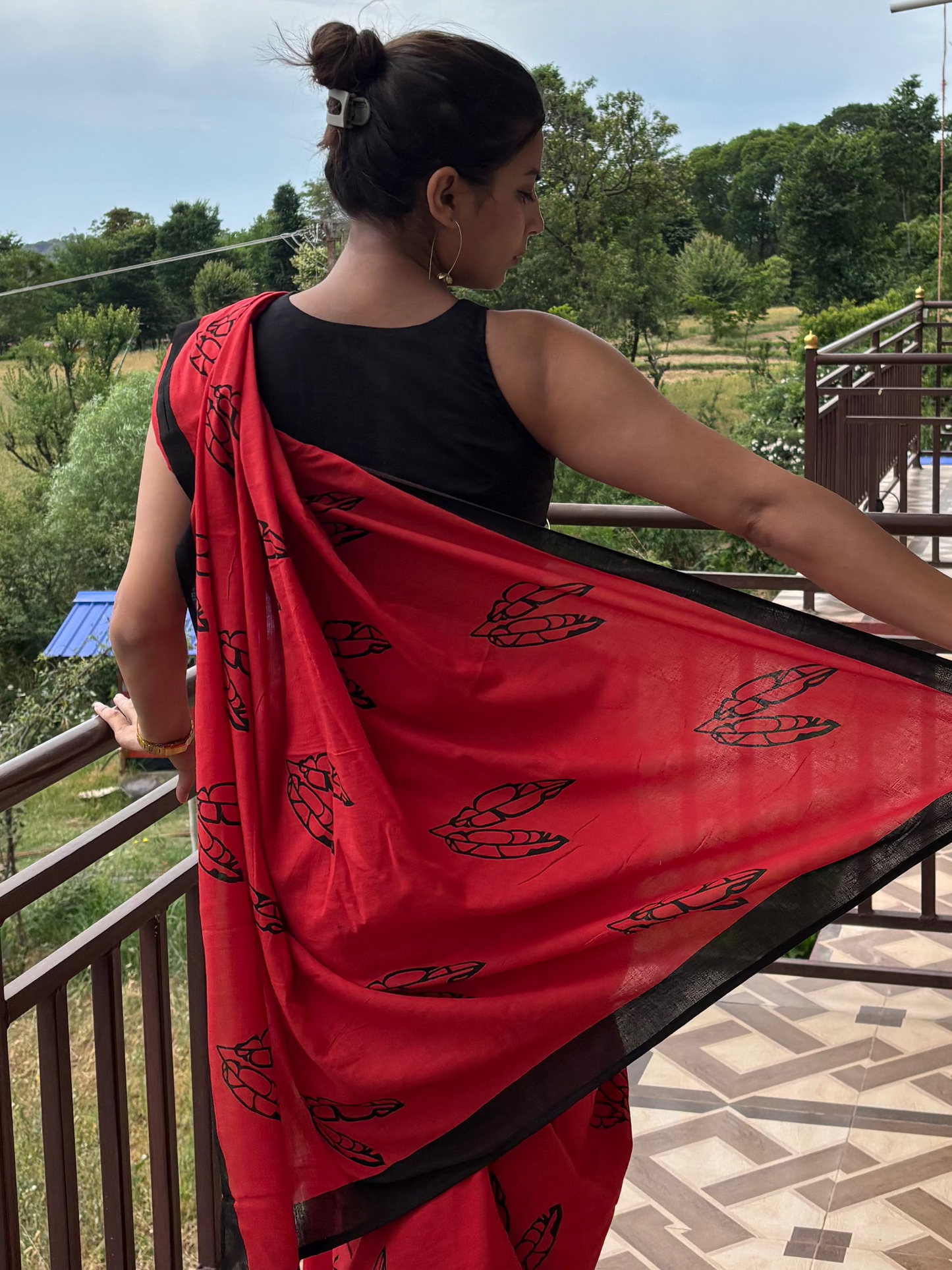 BlackLeaf  Cotton Saree