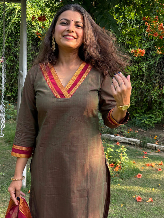 MaroonPlay  Cotton Suit