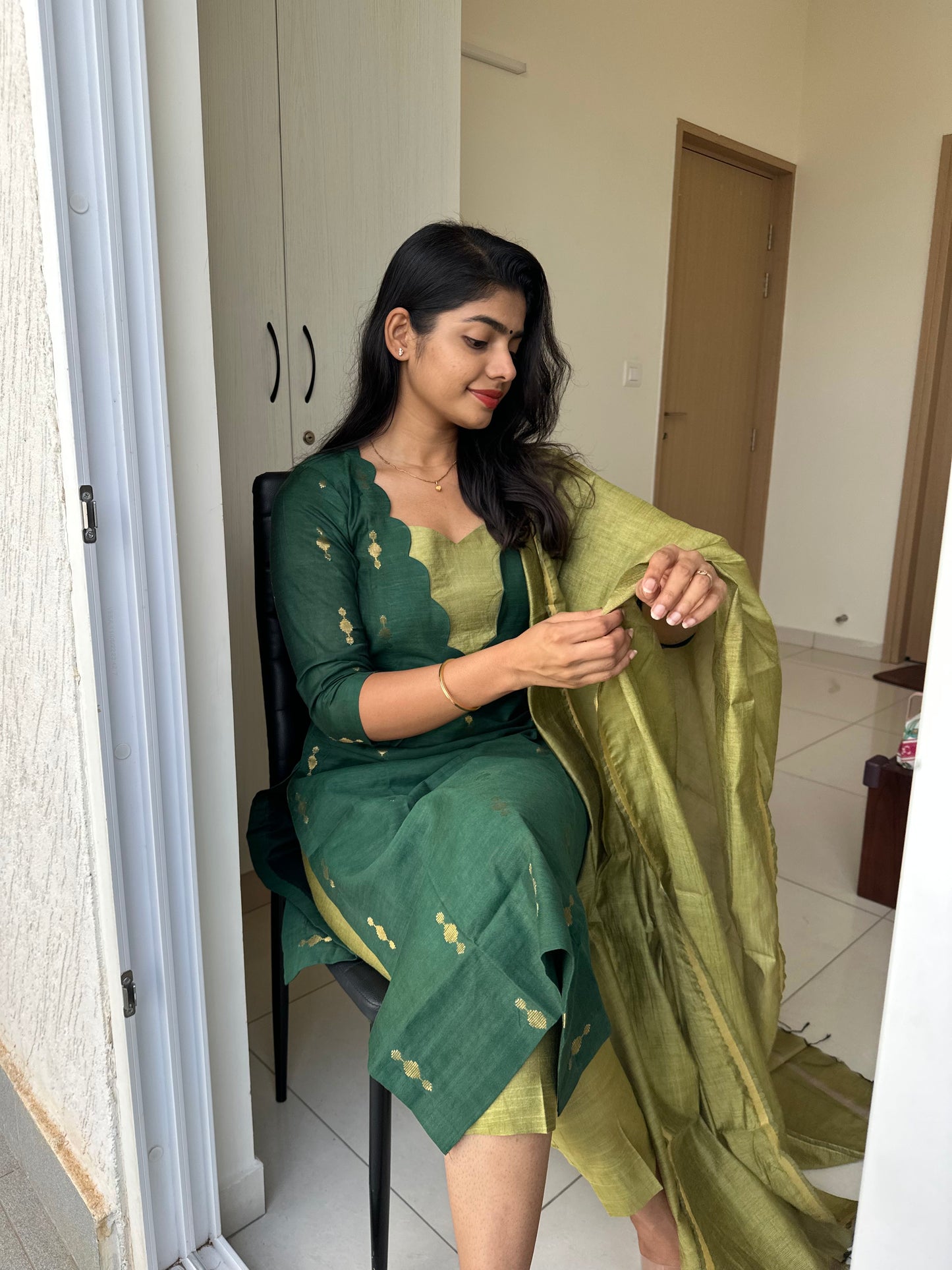 Jaanhavi Katan Silk Suit