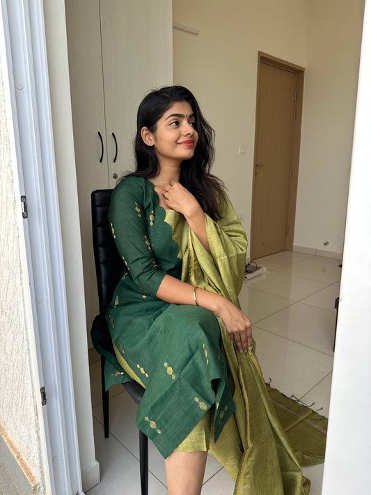 Jaanhavi Katan Silk Suit
