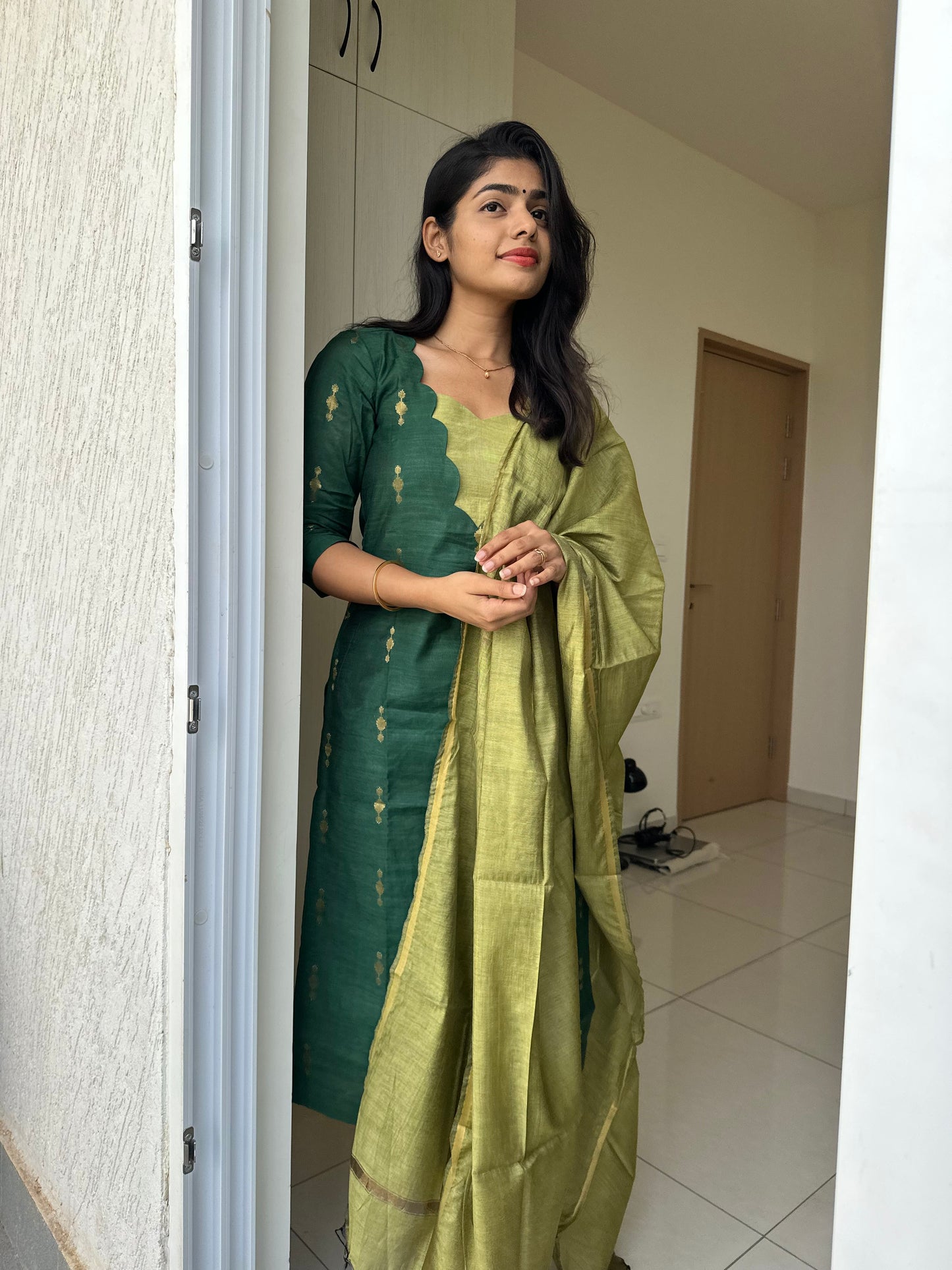 Jaanhavi Katan Silk Suit